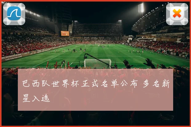 巴西队世界杯正式名单公布 多名新星入选